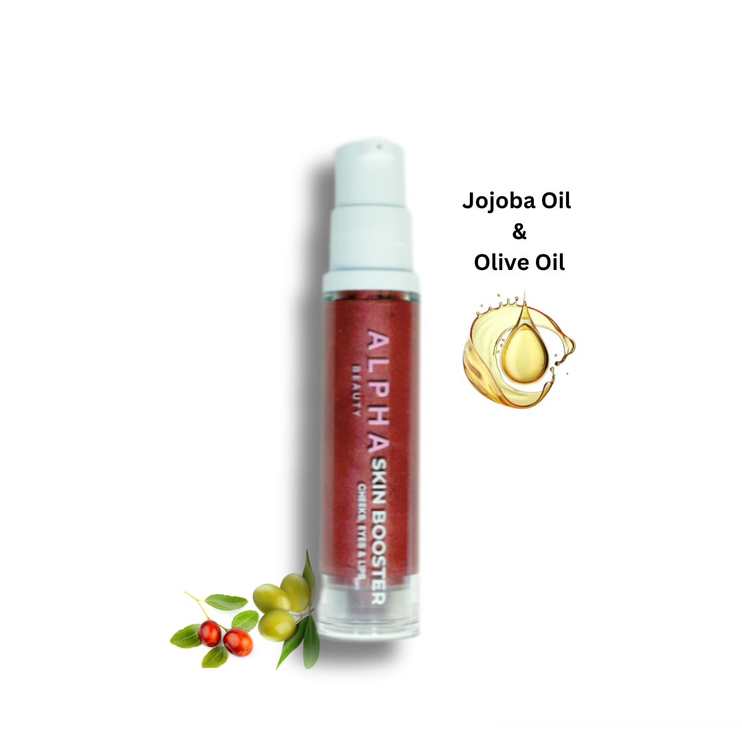 Skin Booster 3 in 1 with olive pomace oil & jojoba seed oil (Cheeks, Eyes and Lips)