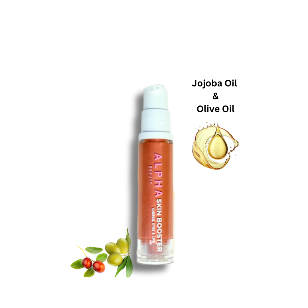 Skin Booster 3 in 1 with olive pomace oil & jojoba seed oil (Cheeks, Eyes and Lips)