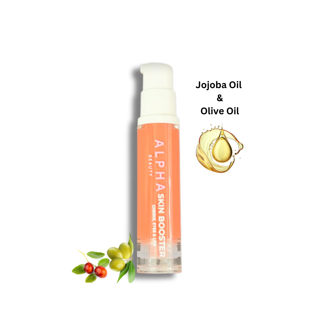 Skin Booster 3 in 1 with olive pomace oil & jojoba seed oil (Cheeks, Eyes and Lips)